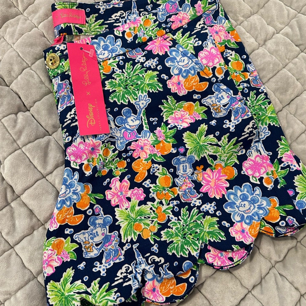 Lilly Pulitzer Navy Floral Women Shorts